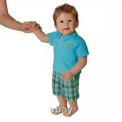 The Ashton Drake Galleries Mason's First Steps Truly Real Walking Doll w COA