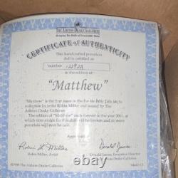The Ashton-Drake Galleries Matthew Porcelain Doll by Robin Miller with COA, 1998