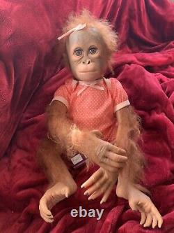 The Ashton-Drake Galleries Monkey Doll by Ina Volprich Annabelle's Hugs 22