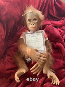 The Ashton-Drake Galleries Monkey Doll by Ina Volprich Annabelle's Hugs 22