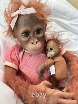 The Ashton-Drake Galleries Monkey Doll by Ina Volprich Annabelle's Hugs-Baby