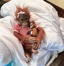 The Ashton-Drake Galleries Monkey Doll by Ina Volprich Annabelle's Hugs-Baby