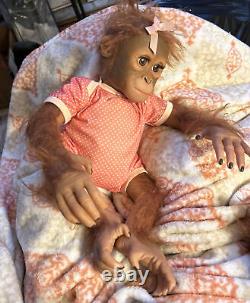 The Ashton-Drake Galleries Monkey Doll by Ina Volprich Annabelle's Hugs-Baby