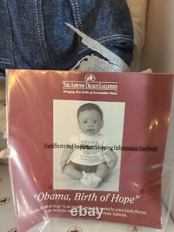The Ashton-Drake Galleries So Truly Real Vinyl Doll Obama Birth of Hope
