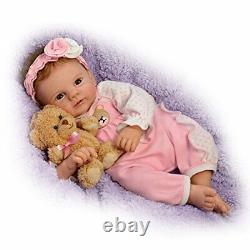 The Ashton-Drake Galleries Unbearably Cute Doll with Plush Teddy Bear 17