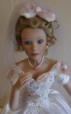 The Ashton Drake galleries Paulette porcelain bride doll 2001