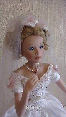 The Ashton Drake galleries Paulette porcelain bride doll 2001