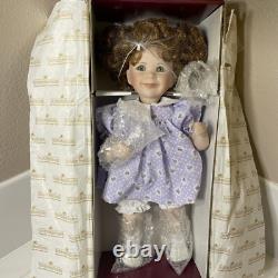 The Ashton Drake galleries doll- Purple Dress-MINT NEW IN BOX? -15