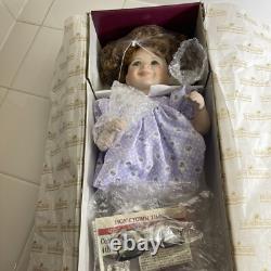The Ashton Drake galleries doll- Purple Dress-MINT NEW IN BOX? -15