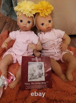 Twin Ashton Drake NINA the Living Baby By Cheryl Hill