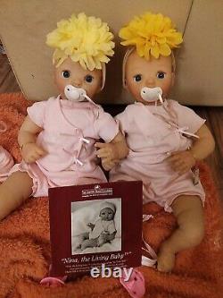 Twin Ashton Drake NINA the Living Baby By Cheryl Hill