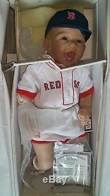 VERY RARE 21 doll Ashton Drake So Truly Real Mighty Big Red Sox Fan withCOA