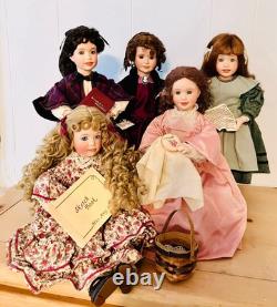 VINTAGE 1993 LITTLE WOMEN DOLLS SET COMPLETE With ACCESSORIES