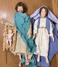 VTG Ashton Drake BRIGITTE DEVAL Porcelain Doll Nativity Jesus? Manger Christmas