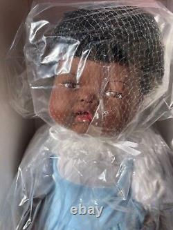 Very hard To Find AA African American 20 Thumbelina Doll with Knob, Ashton Drake