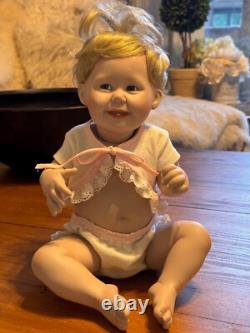 Vintage 1993 Ashton Drake Galleries Cute as a button Collectable Porcelain Doll