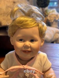 Vintage 1993 Ashton Drake Galleries Cute as a button Collectable Porcelain Doll