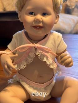Vintage 1993 Ashton Drake Galleries Cute as a button Collectable Porcelain Doll