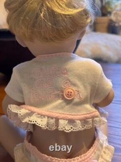 Vintage 1993 Ashton Drake Galleries Cute as a button Collectable Porcelain Doll