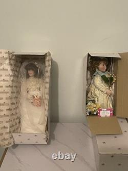 Vintage 5 Ashton-Drake Porcelain Doll Lot COAs Signed Little Bo Peep 1994 Hanson