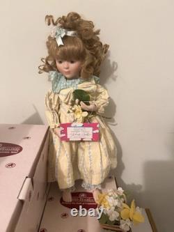 Vintage 5 Ashton-Drake Porcelain Doll Lot COAs Signed Little Bo Peep 1994 Hanson