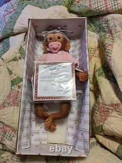 Vintage Ashton Drake Coco Rare Original WithBox By Linda Murray Baby Monkey 16