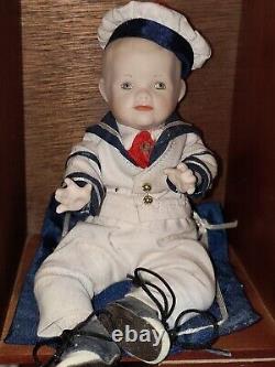 Vintage Ashton Drake Porcelain Collection Perfect Babies Dolls W Display Rare