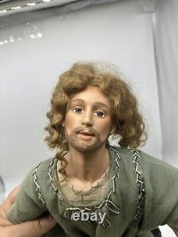 Vtg 1995/1996 Ashton Drake Porcelain Jesus Christ Doll Figurine (2)