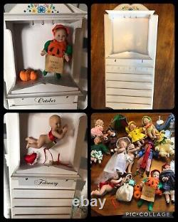 Vtg 24 Ashton Drake Calendar & Porcelain Babies Dolls & Accessories Free Ship