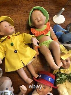 Vtg 24 Ashton Drake Calendar & Porcelain Babies Dolls & Accessories Free Ship