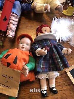 Vtg 24 Ashton Drake Calendar & Porcelain Babies Dolls & Accessories Free Ship