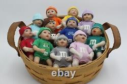 Vtg. Ashton Drake Lot of 11 M&M Dolls, All Brand New, Still Wrapped