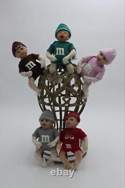 Vtg. Ashton Drake Lot of 11 M&M Dolls, All Brand New, Still Wrapped