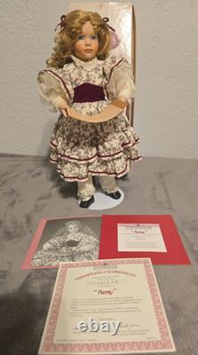 Vtg LITTLE WOMEN by Ashton Drake Porcelain Dolls Amy, Beth, Meg, Marmee withboxes
