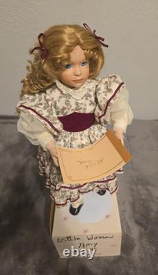 Vtg LITTLE WOMEN by Ashton Drake Porcelain Dolls Amy, Beth, Meg, Marmee withboxes