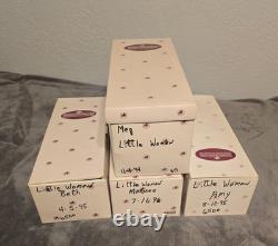 Vtg LITTLE WOMEN by Ashton Drake Porcelain Dolls Amy, Beth, Meg, Marmee withboxes
