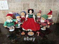 WALT DISNEY Snow White & The Seven Dwarfs ASHTON-DRAKE Christmas Doll Collection