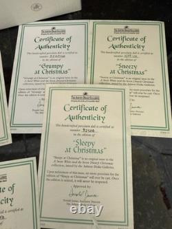 WALT DISNEY Snow White & The Seven Dwarfs ASHTON-DRAKE Christmas Doll Collection