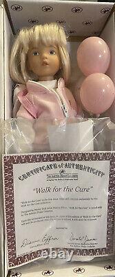 Walk For The Cure Breast Cancer Ashton-drake Doll Girl Dianna Effner Balloons