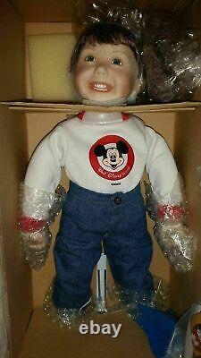 Walt Disney World NEW Boy Porcelain Doll Mickey Mouse #9403FA Ashton Drake