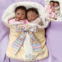 Waltraud Hanl Jada And Jayden Poseable Twin Baby Doll Set NRFB