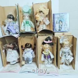 Wizard of Oz Ashton Drake 7 Porcelain Precious Moments Dolls Boxes COAs + Tin