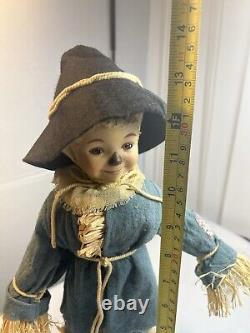 Wizard of Oz figurine Ashton Drake Dianna Effner Scarecrow Doll 13 in Porcelain