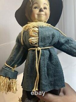 Wizard of Oz figurine Ashton Drake Dianna Effner Scarecrow Doll 13 in Porcelain