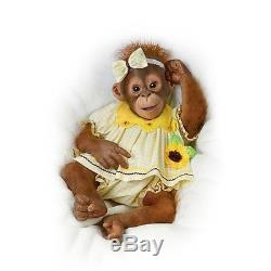 You Are My Sunshine Ashton Drake Monkey Doll by Emily Jameson 17 inches